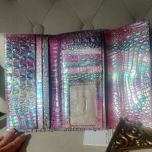 Brahmin Magical Mini Melbourne Cordelia Wallet Genuine Leather | Rare Colorway